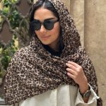 شال حریرنخ پلنگی کد  210