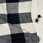 شال موهر صابونی مشکی سفید ۱