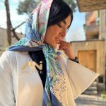 روسری ابریشم ژاکارد120
