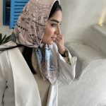 روسری ابریشم قواره 90 کد 219