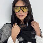 شال مشکی توری