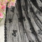 شال مجلسی پاپیون مشکی