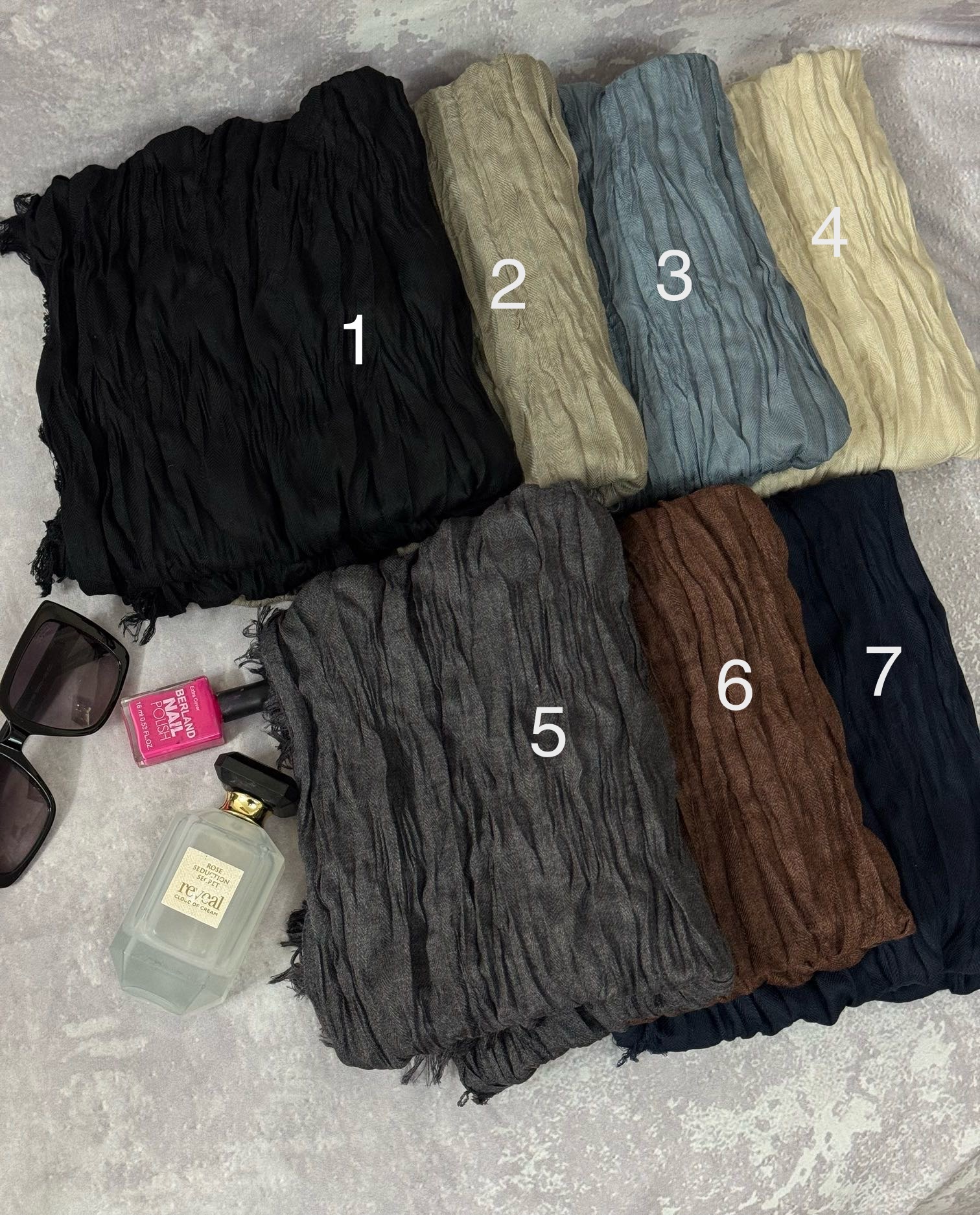 IMG_E7849 شال چهارفصل چروک لنا - Image 1