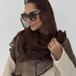 شال آبنبات قهوه ای